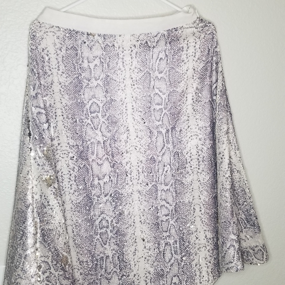 Banana republic python snake print sequins skirt - Picture 8 of 15